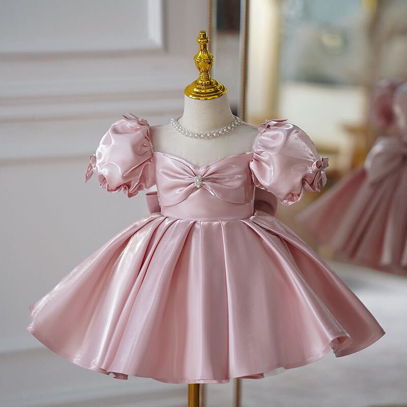 Buy Apple Group 1st Birthday Baby Girls Dress#Baby Girl Embellished Dress#Baby  Party Dress#Baby Kids Girls Daisy Dress Casual Layered Dresses Princess  Dresses 1-9 Year (1-2 Years, Pink) at Amazon.in